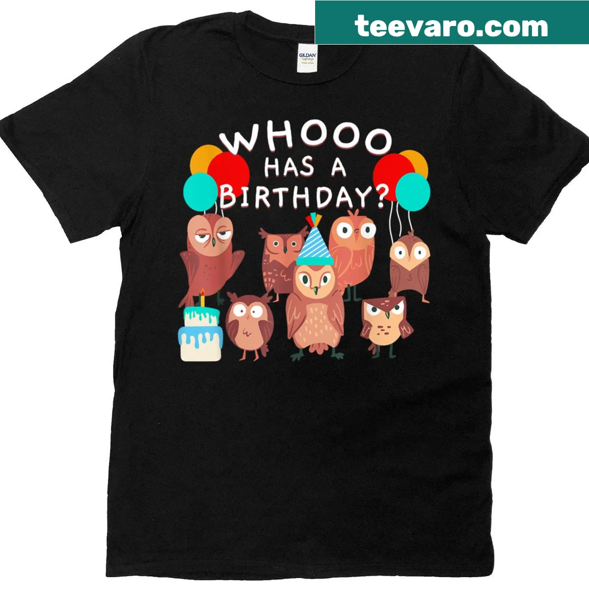 Cute owl-themed t-shirt for bird lovers and ornithologists — on a men's t-shirt