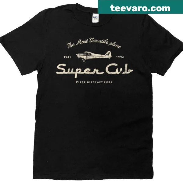 Illustration of the Piper PA-18 Super Cub aircraft on a t-shirt