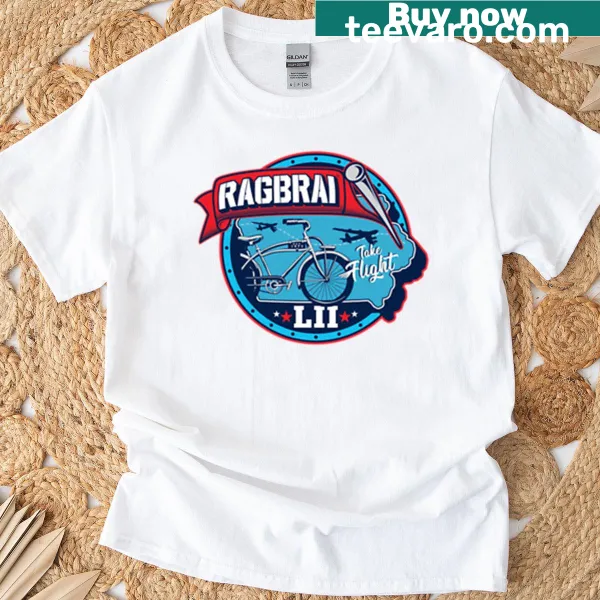 RAGBRAI 2025 event design on a t-shirt