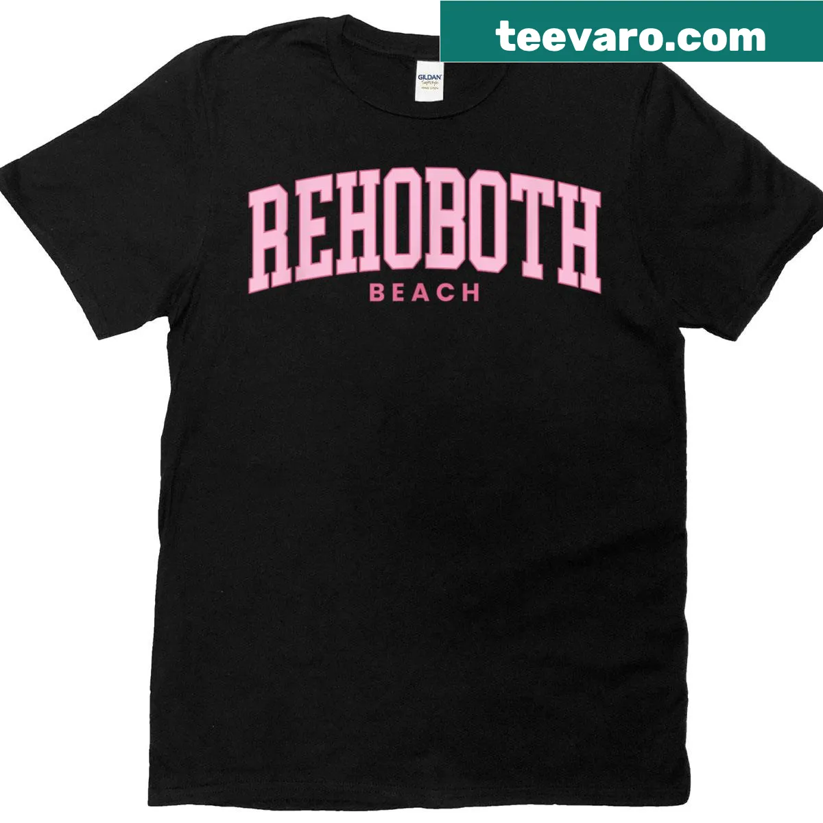 Retro t-shirt celebrating Rehoboth Beach with nostalgic design — on a men's t-shirt
