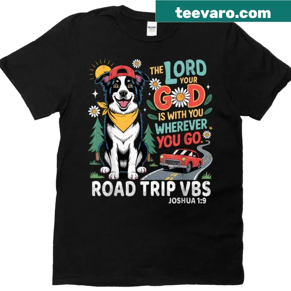 Family-friendly Christian T-shirt featuring a dog and Bible theme