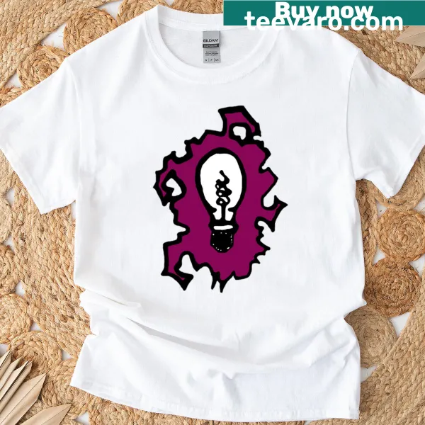 Minimalist Self Titled Bulb t-shirt with a lightbulb graphic