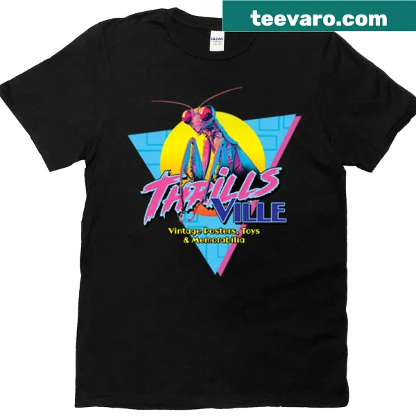 Logo T-shirt featuring a playful mantis design