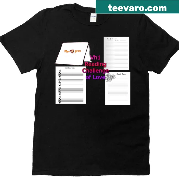 Funny T-shirt featuring VH1 Reading Challenge design