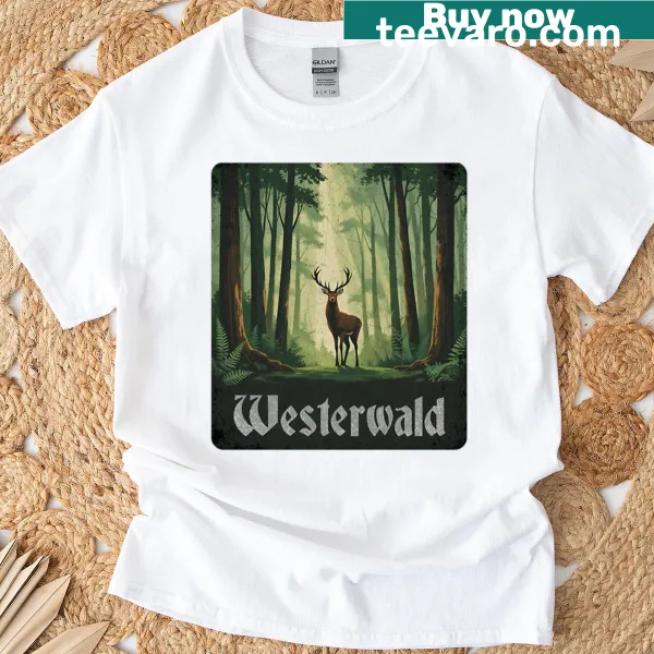 Westerwald-themed T-shirt featuring nature-inspired graphic