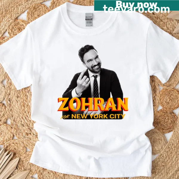 Zohran Mamdani For New York City T-shirt featuring civic engagement message