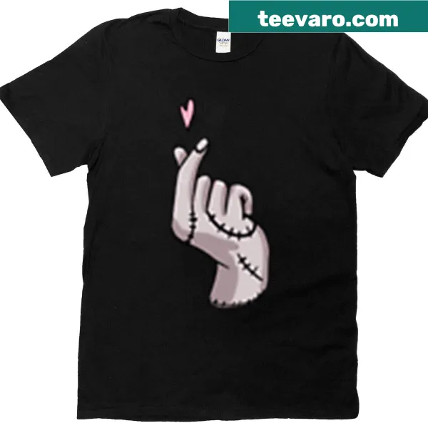 Illustrated heart design on sentimental t-shirt