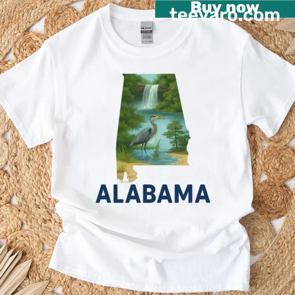 Alabama T-shirt with state pride design.