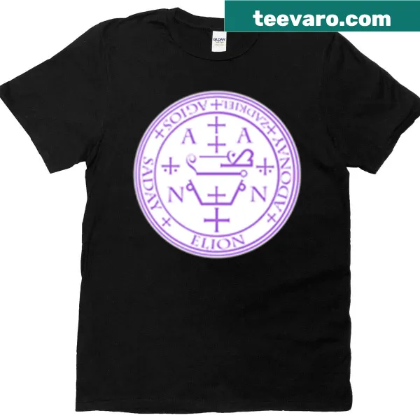 T-shirt featuring the Archangel Zadkiel symbol representing healing and transformation