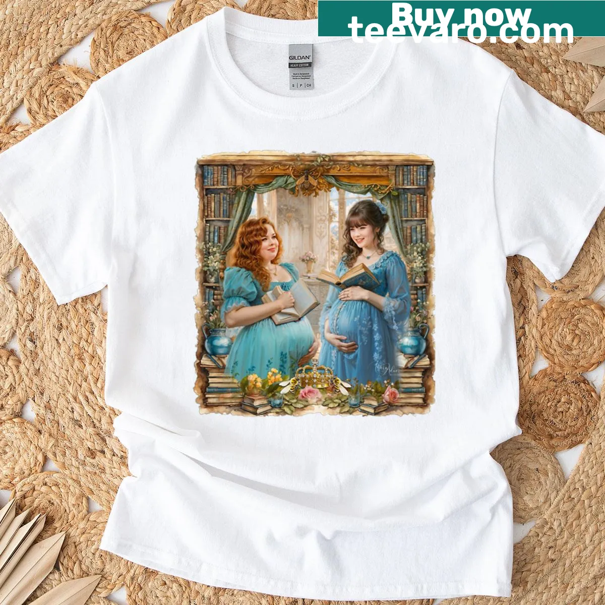 Whimsical T-shirt featuring Beedgenton design — on a men's t-shirt