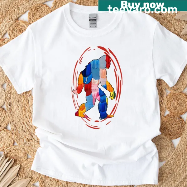Cartoon Bigfoot T-shirt with a playful design