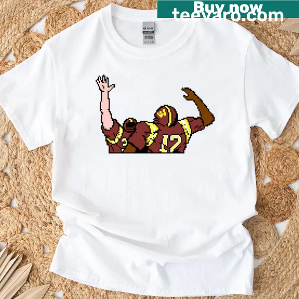 Retro-style graphic celebrating Tecmo Bowl touchdown