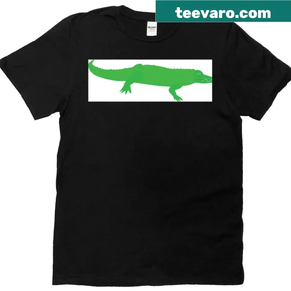 Basic crocodile-themed t-shirt for animal enthusiasts