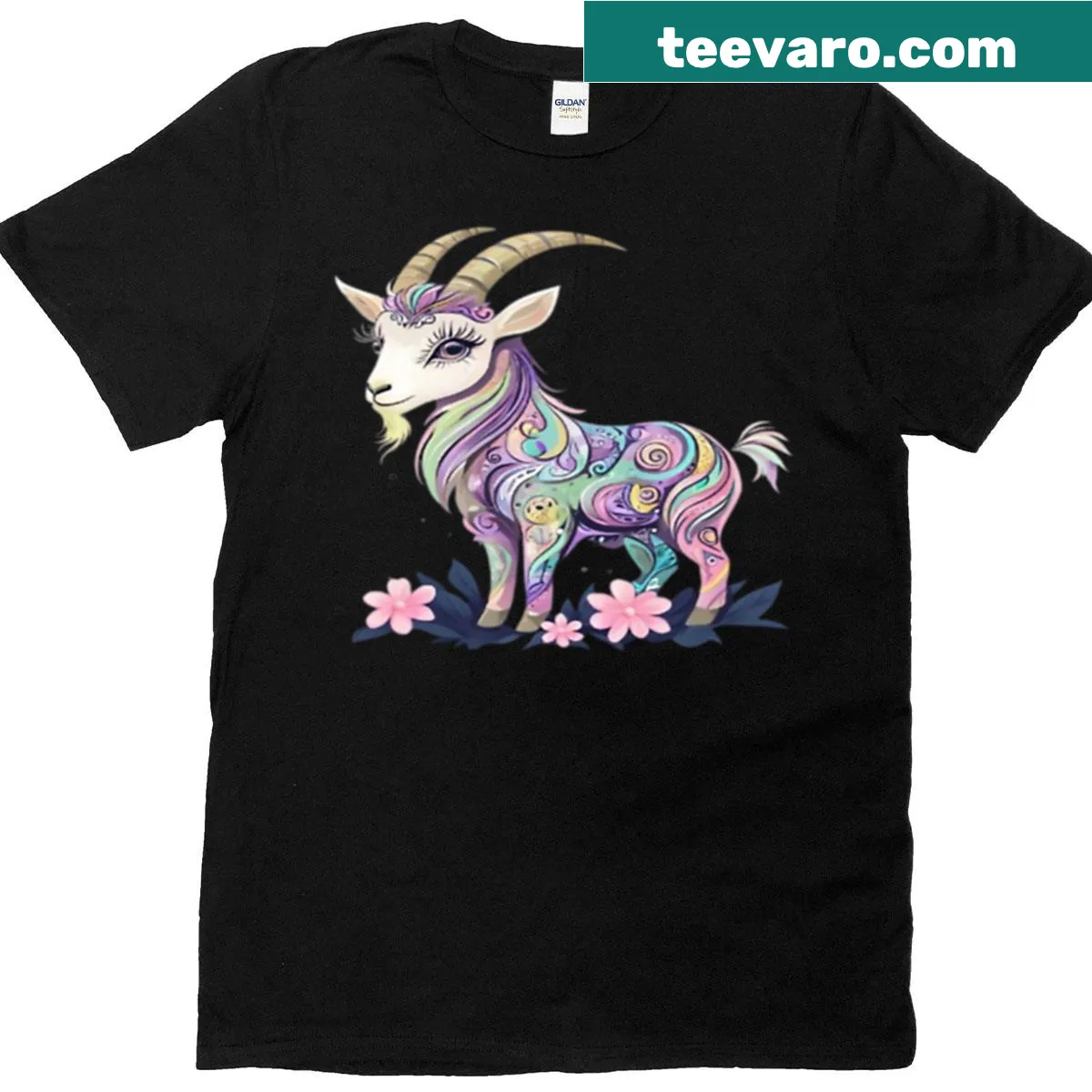 Intricate Enchanted Beauty T-shirt with fantasy-inspired design — on a men's t-shirt