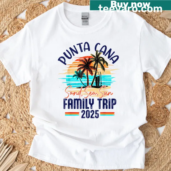 Matching T-shirt for family vacation to Punta Cana
