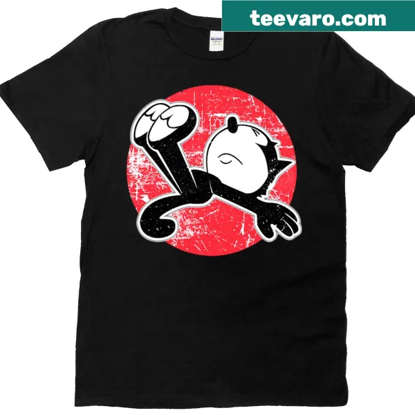 Adorable Felix the cat illustration t-shirt