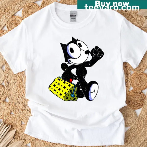 Illustration of Felix the Cat on a t-shirt
