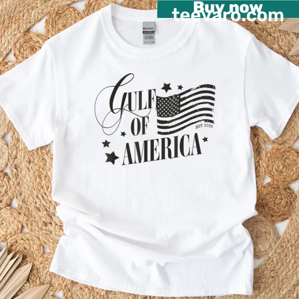 Retro t-shirt with funny Gulf of USA graphic