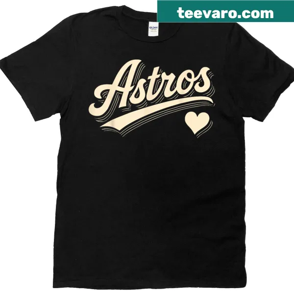 Graphic Astros Last Name T-shirt with fun sports-related design