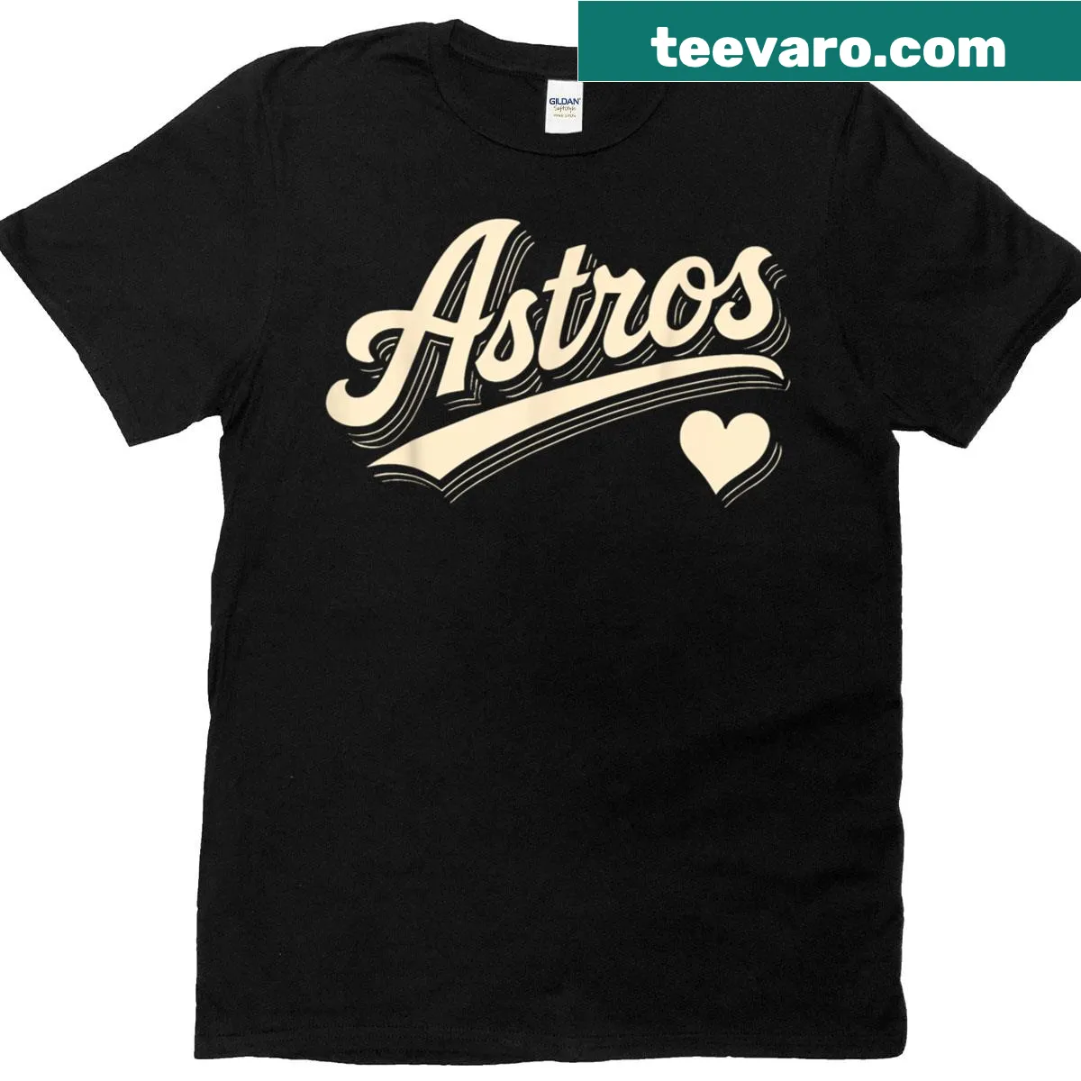 Graphic Astros Last Name T-shirt with fun sports-related design — on a men's t-shirt