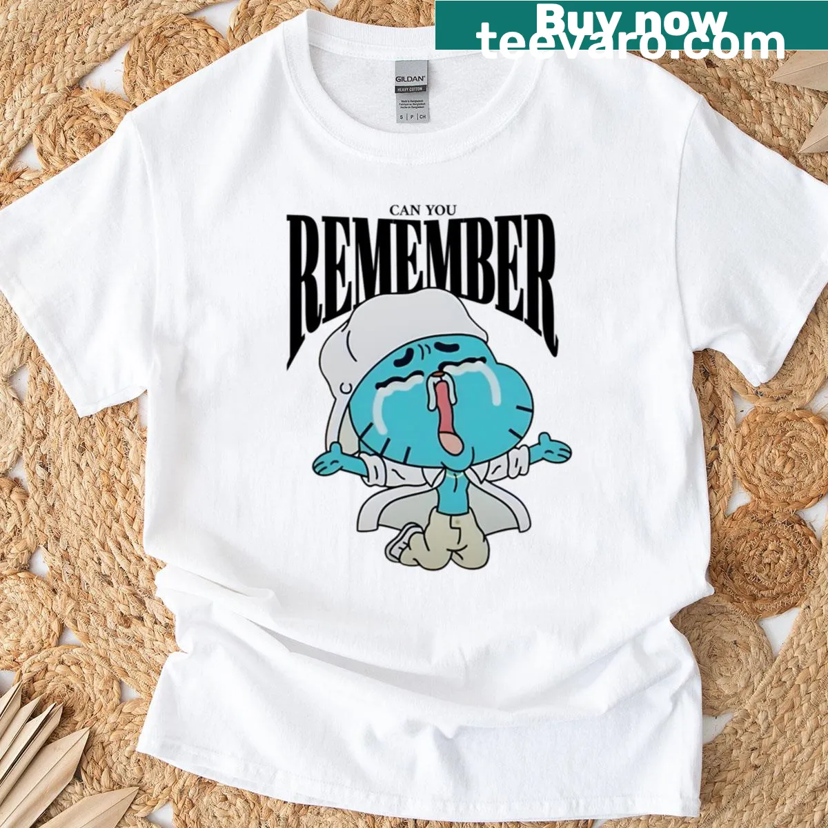 Meme art design with text asking 'Can You Remember?' — on a men's t-shirt