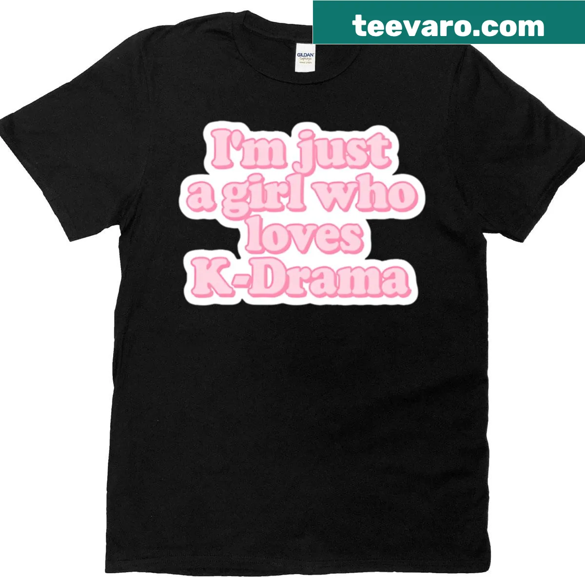 Cute K-drama fan design T-shirt for girls — on a men's t-shirt
