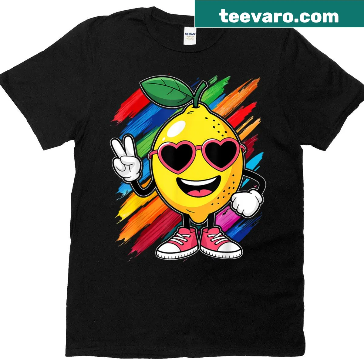 Whimsical lemonade stand graphic T-shirt for girls — on a men's t-shirt