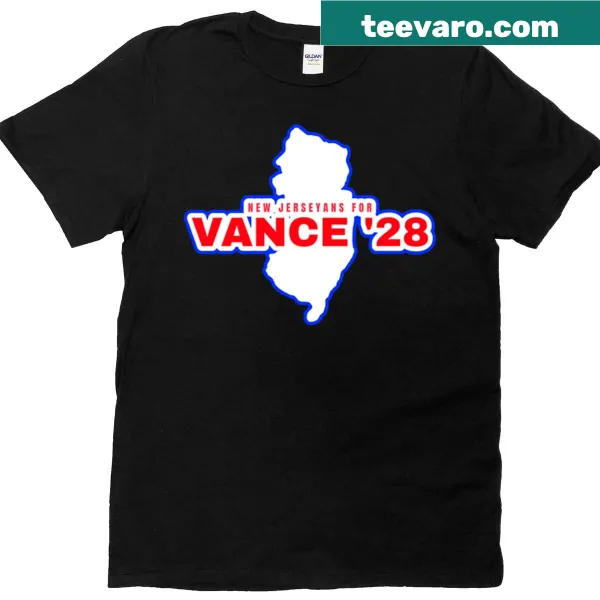 New Jerseyans For Vance 2028 political campaign t-shirt