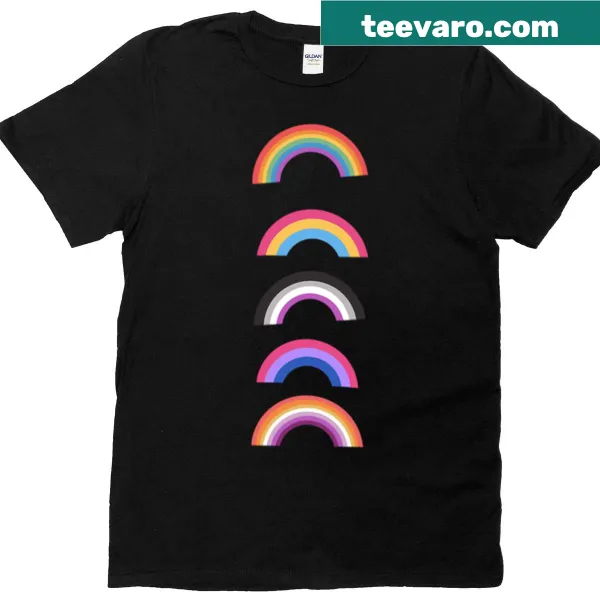 T-shirt featuring the word Pride in a celebratory design