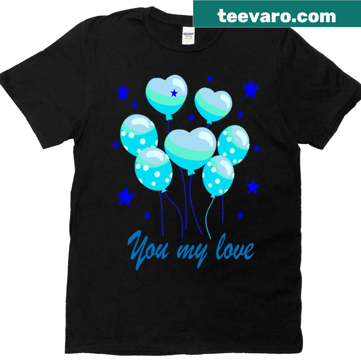 Hand-lettered 'Print You My Love' t-shirt design — on a men's t-shirt