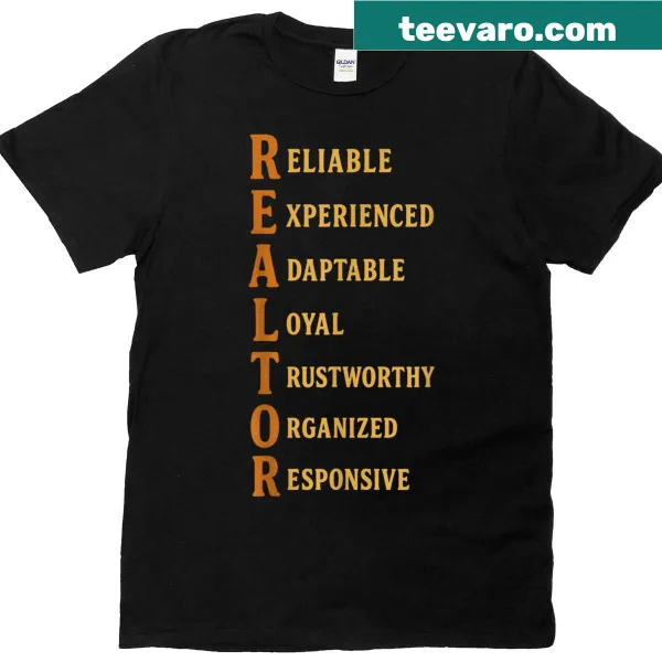 T-shirt with official definitions for real estate agents