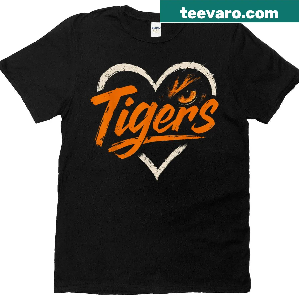 Distressed Tigers Pride T-shirt with a vintage design for fans of all ages. — on a men's t-shirt