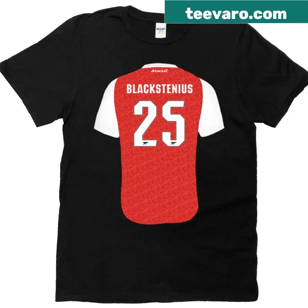 Illustration of Stina Blackstenius on a T-shirt for soccer fans