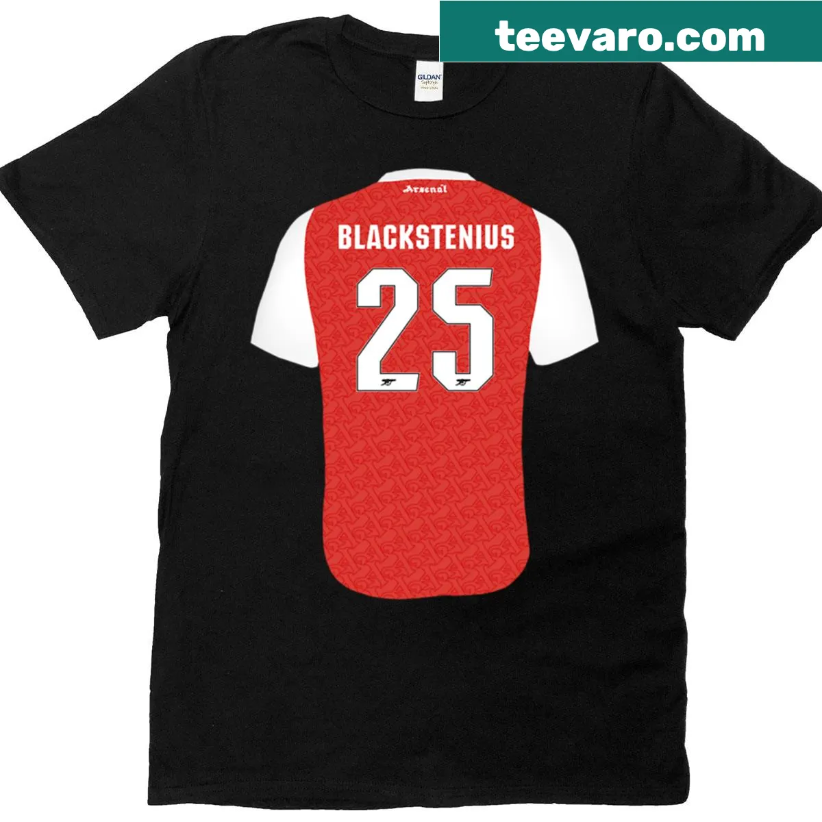 Illustration of Stina Blackstenius on a T-shirt for soccer fans — on a men's t-shirt