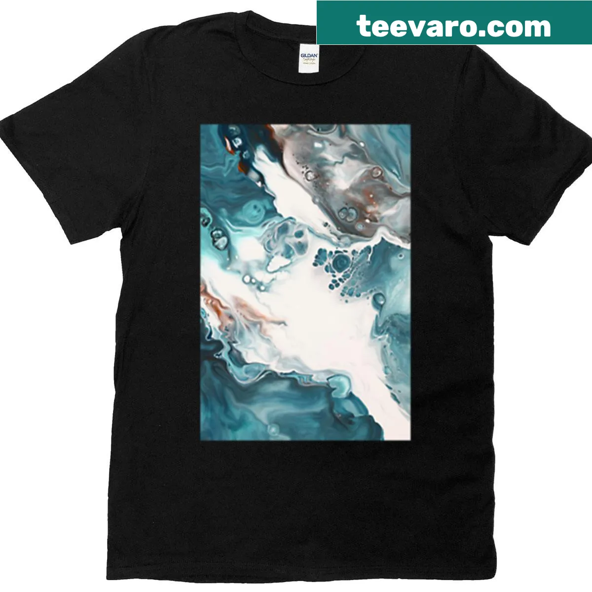 T-shirt featuring design inspired by musician Tate McRae — on a men's t-shirt