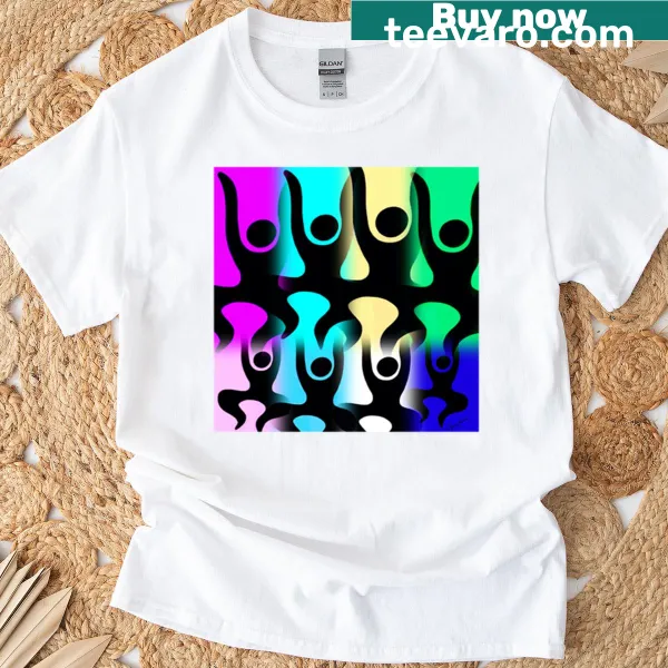 Typography T-shirt celebrating rhythm and music with playful text
