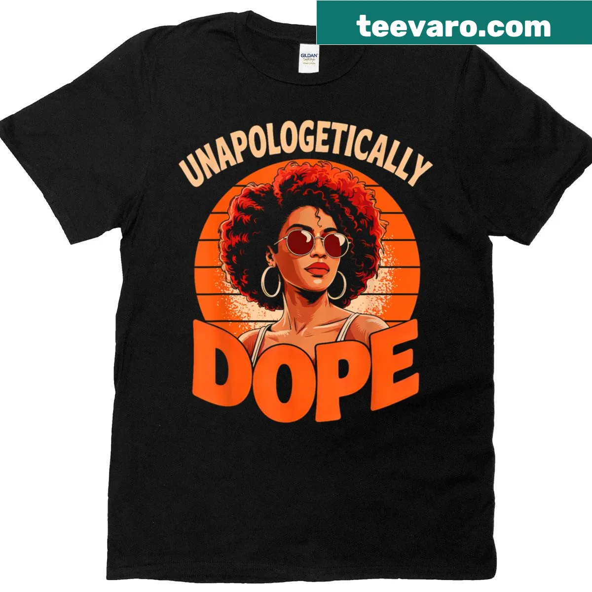 Inspirational Unapologetically Dope t-shirt for Juneteenth — on a men's t-shirt