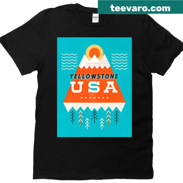 Vintage Yellowstone National Park illustration t-shirt