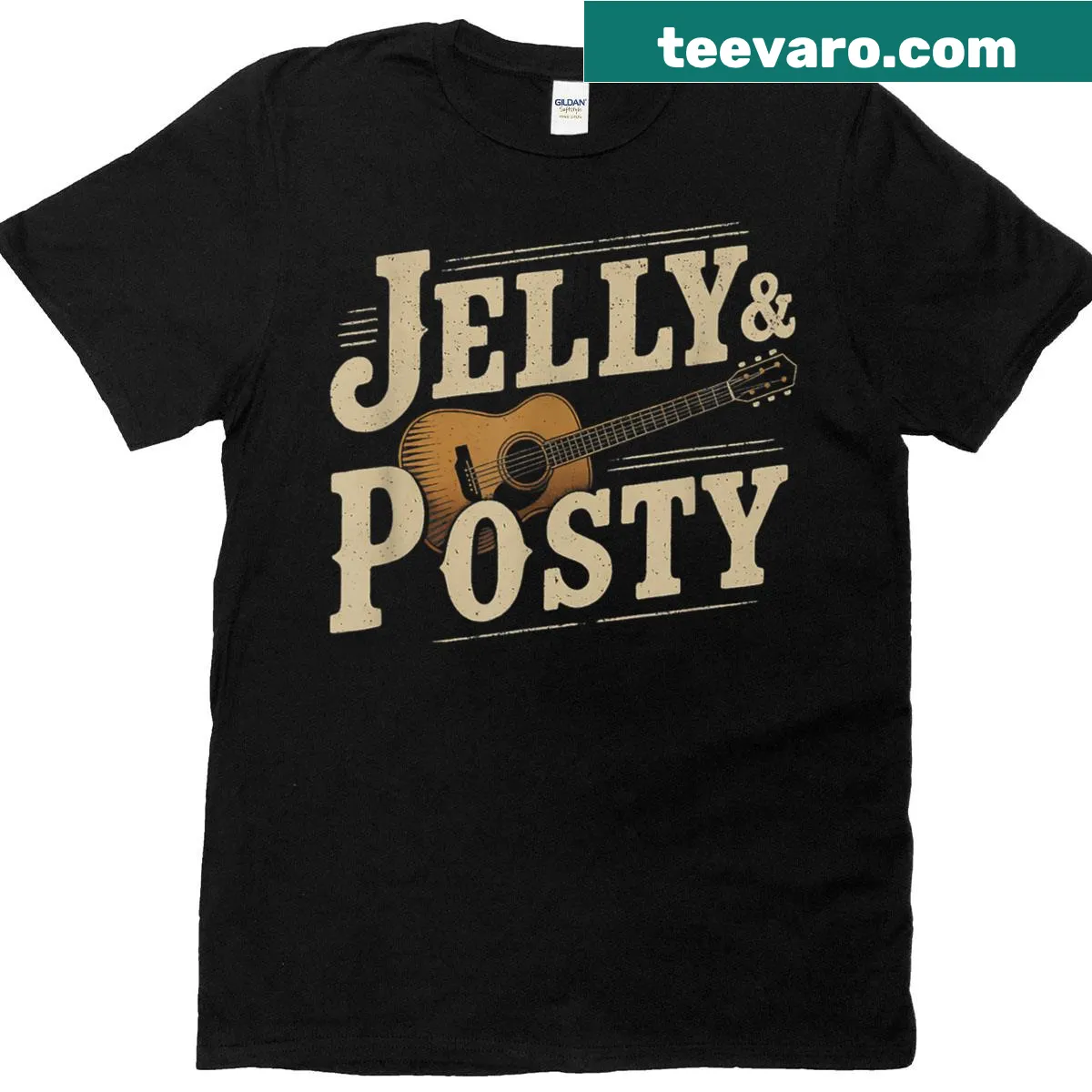 Playful country music tour graphic t-shirt with whimsical design. — on a men's t-shirt