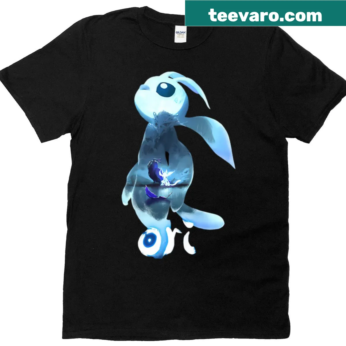 Whimsical Will of the Wisps illustration on a T-shirt — on a men's t-shirt