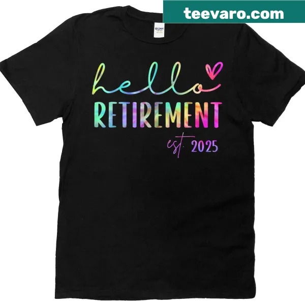 Heartfelt retirement graphic on a T-shirt