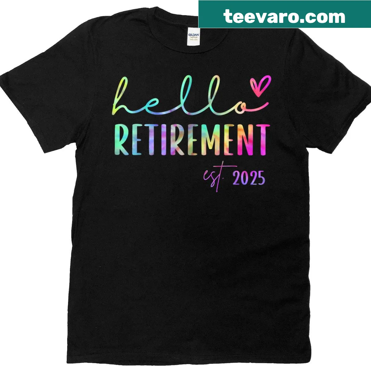 Heartfelt retirement graphic on a T-shirt — on a men's t-shirt