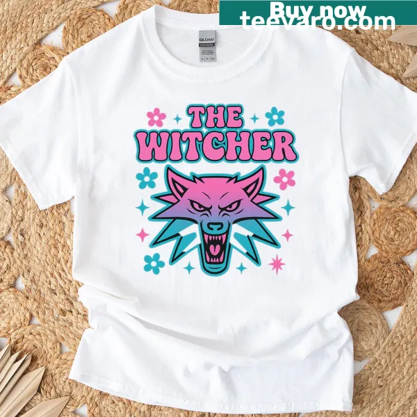Fantasy-themed Y2k The Witcher T-shirt with recognizable graphics