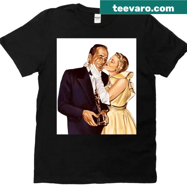 1952 Bogart Oscar Win T-shirt featuring classic typography