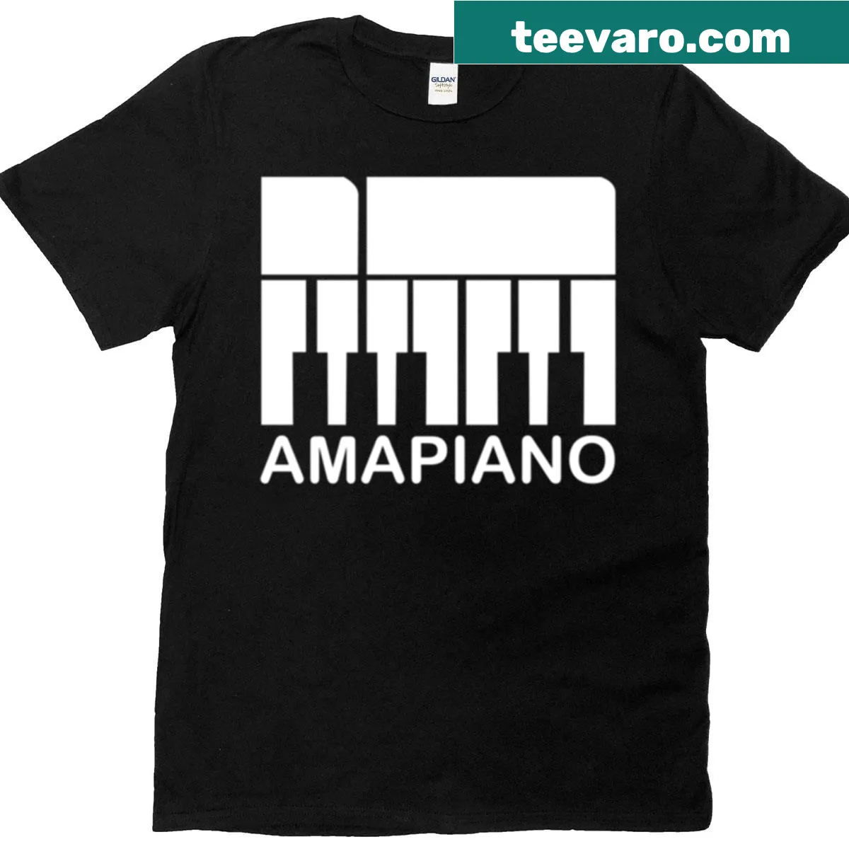 T-shirt paying tribute to Amapiano music culture with iconic graphics — on a men's t-shirt