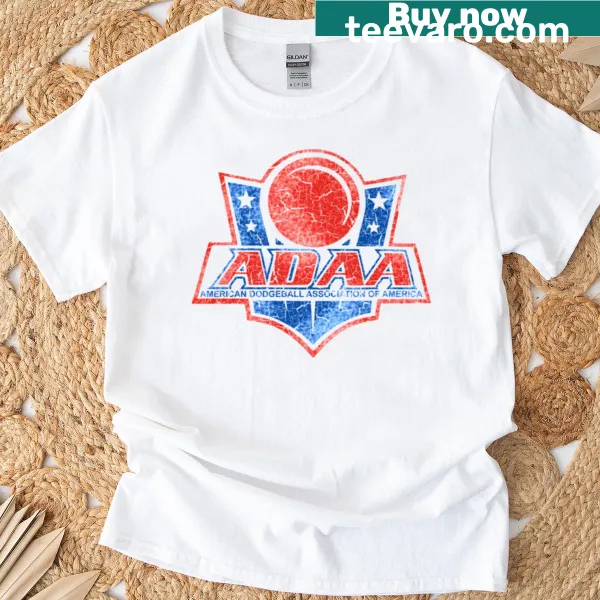 American Dodgeball Association T-shirt with bold emblem
