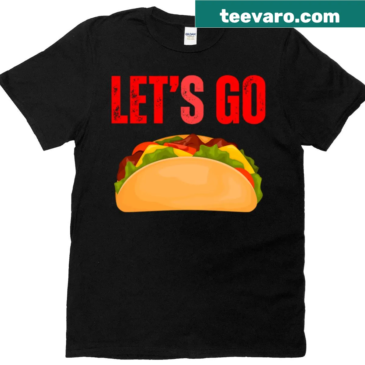 T-shirt featuring the phrase: Lets Go Taco 2025 — on a men's t-shirt