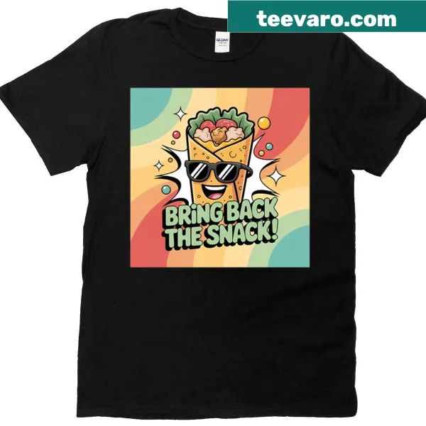 Oversized T-shirt with a funny cartoon chicken wrap design