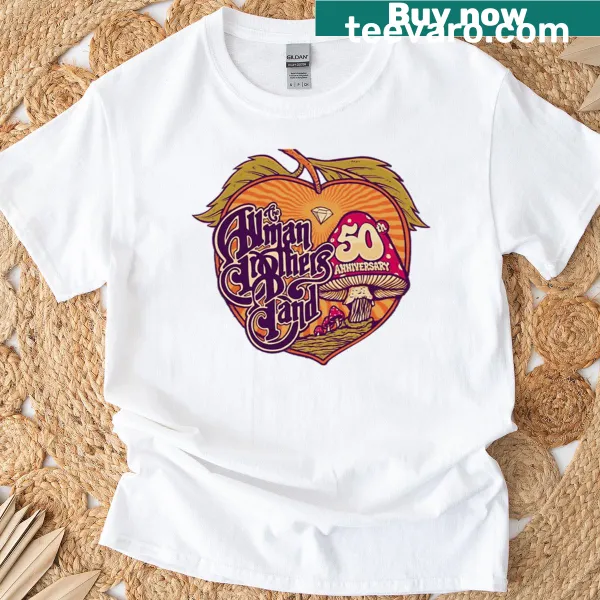 Brothers Allman t-shirt featuring a nostalgic illustration of the band