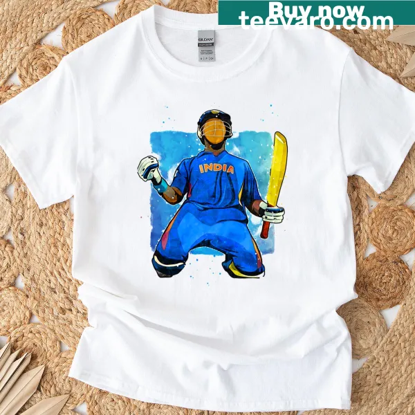 T-shirt with 'Captain India' graphic for cricket fans